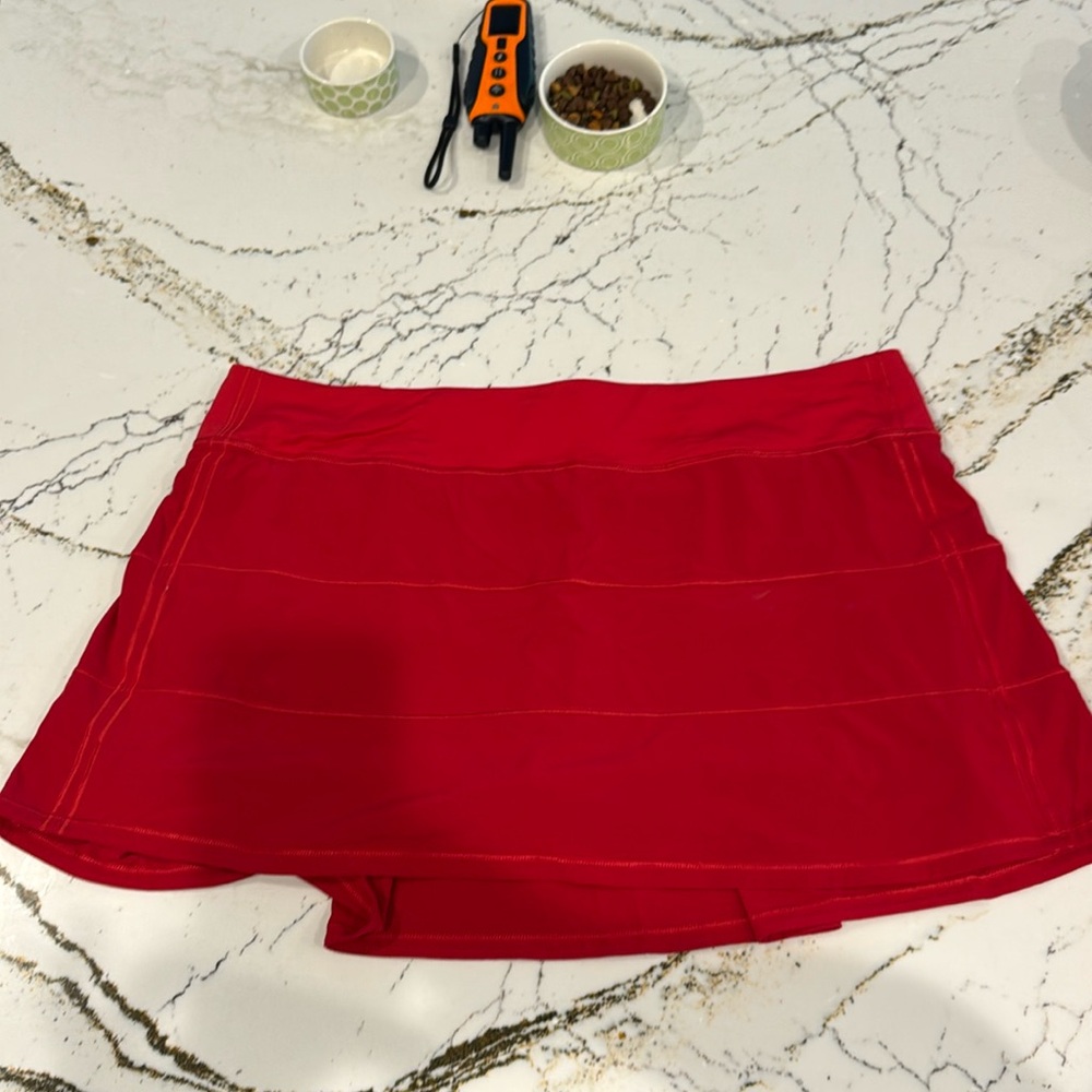 Tennis Skirt Red-16